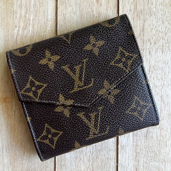 Louis Vuitton Authentic Monogram Vintage Tri-Fold Double Snap Wallet - Picture 2 of 12